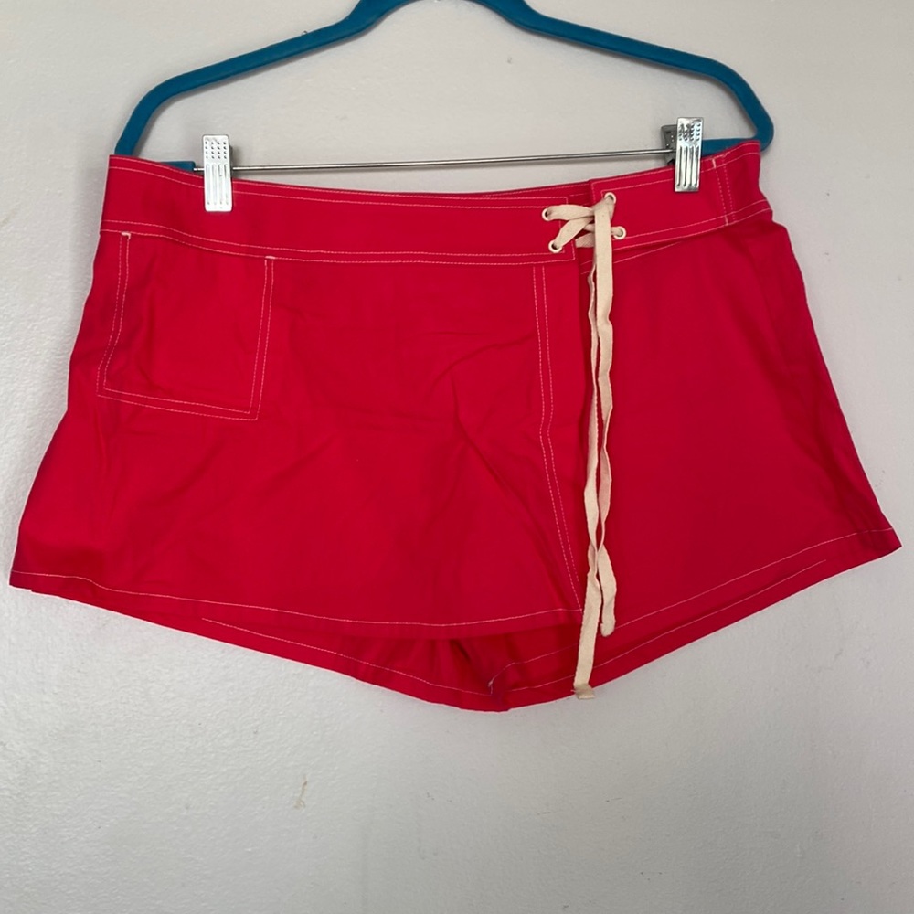 Catalina Red Orange Swim Board Short Skort - Picture 1 of 8